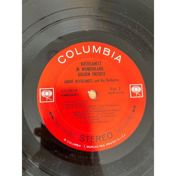 Andre Kostelanetz In Wonderland Golden Encores Vinyl Record CS 8878 VTG Album - Picture 2 of 4